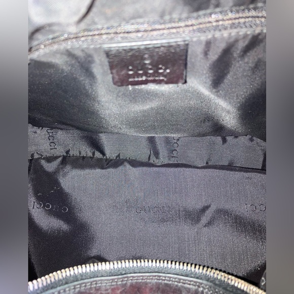 Tom Ford x Gucci Black Canvas Leather Trimmed Attache Hobo preloved one owner - Picture 8 of 16